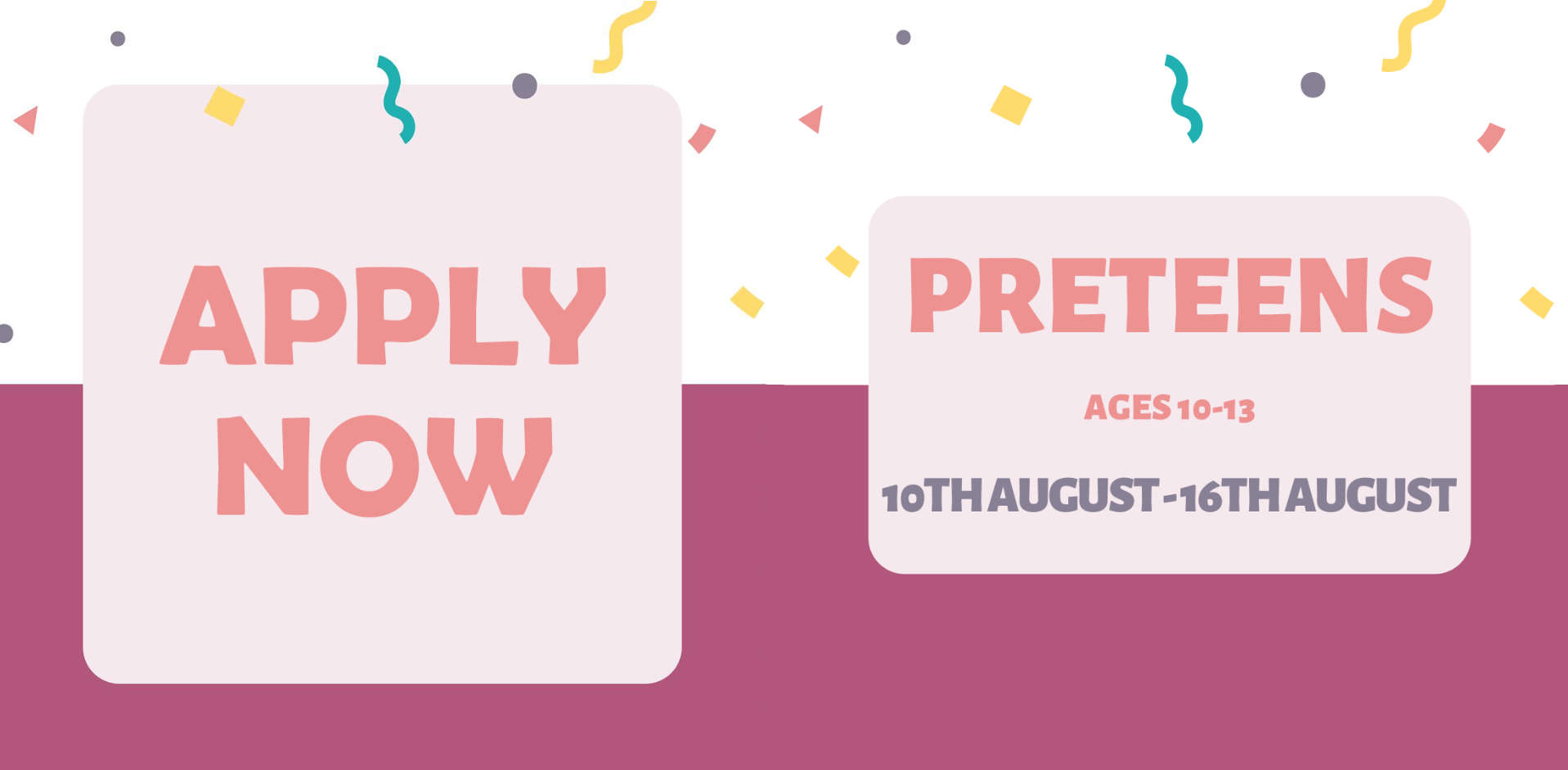 Preteens Camp Signup